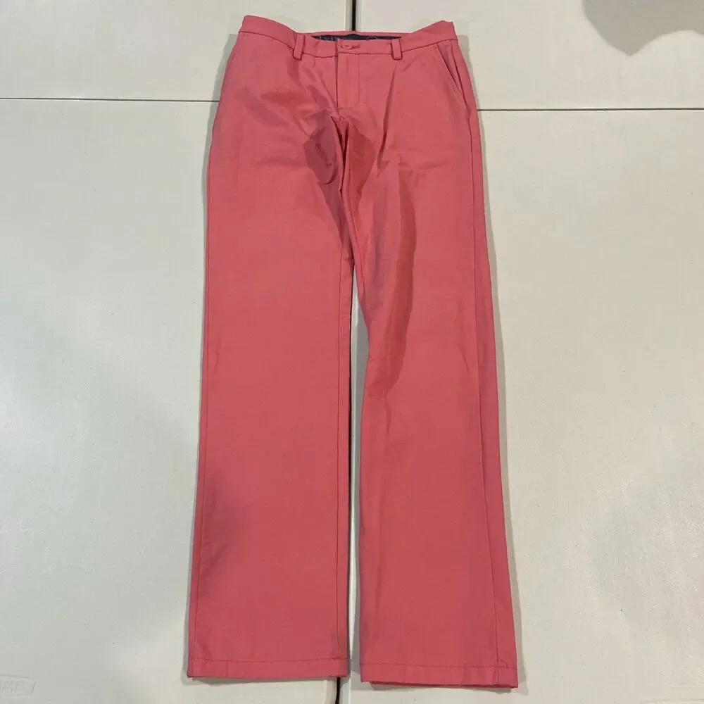 Vineyard Vines OTG On The Go Pink Chino Pants Size 28X32